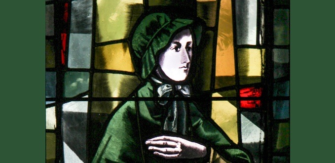 St. Elizabeth Ann Seton stained glass - Cathedral of Mary Our Queen – Baltimore, MD