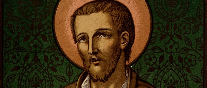 St. Benedict Joseph Labre color lithograph